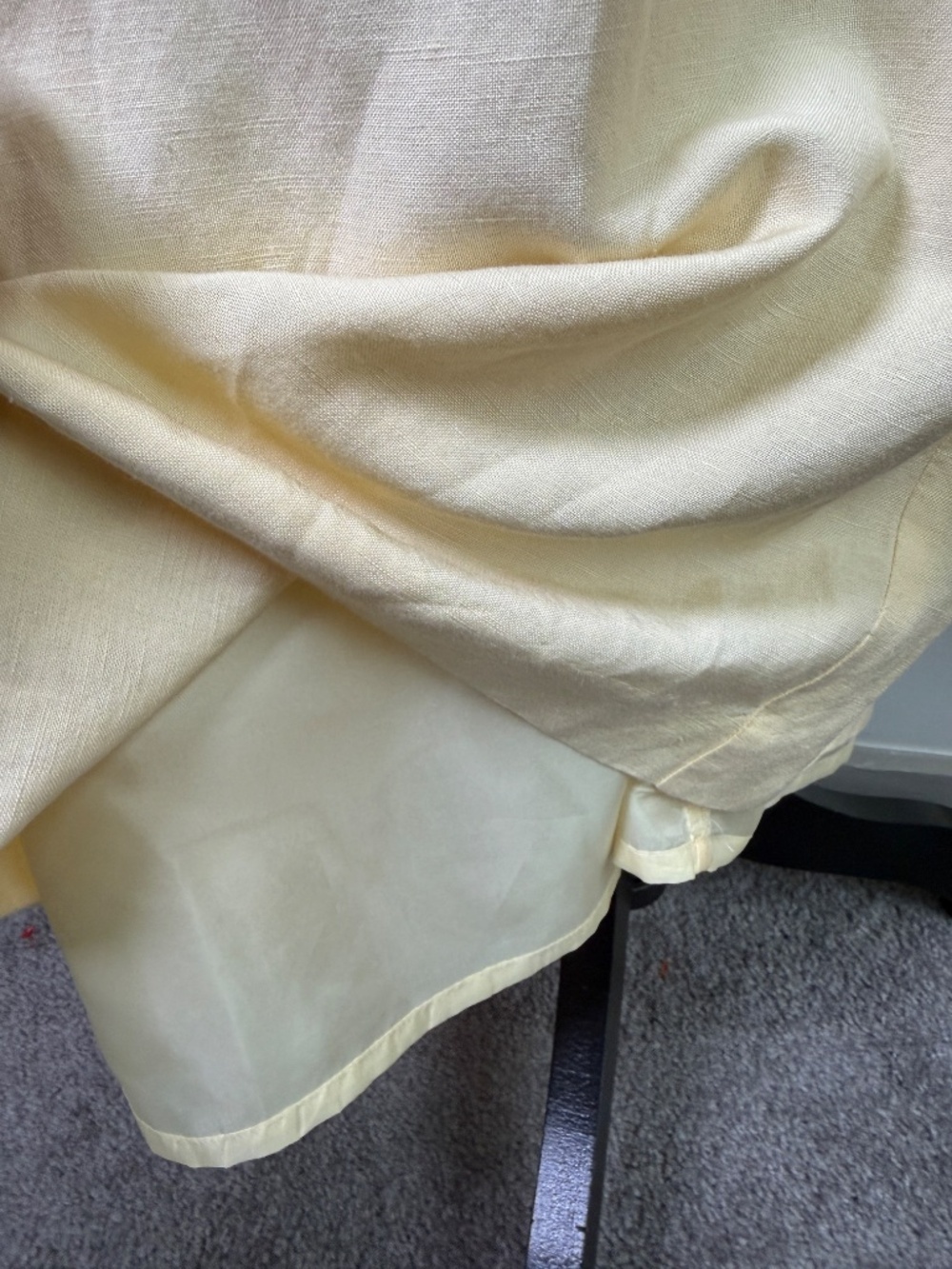 Jessica Howard Embroidered Floral Linen Maxi Dress Yellow Vintage Grandmacore 10 - Picture 3 of 8